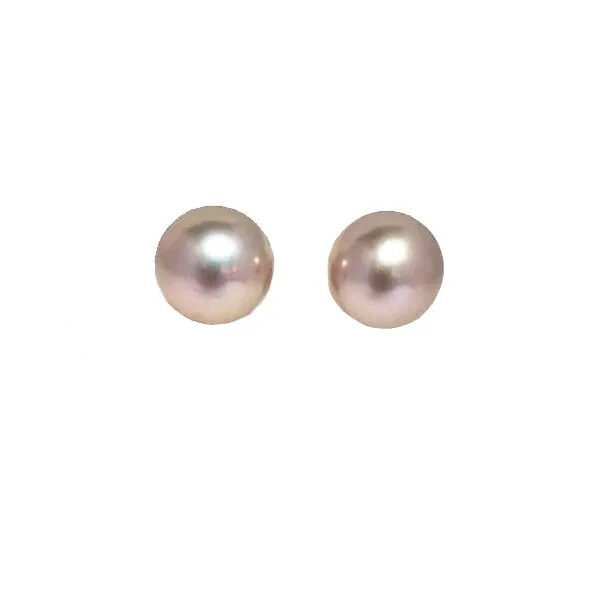 11MM Pink Pearl Stud Earrings