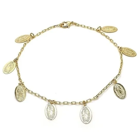 14K Gold Filled Guadalupe Anklet