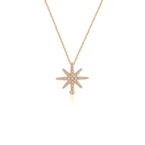 18k Gold 2 ways Star Diamond Necklace