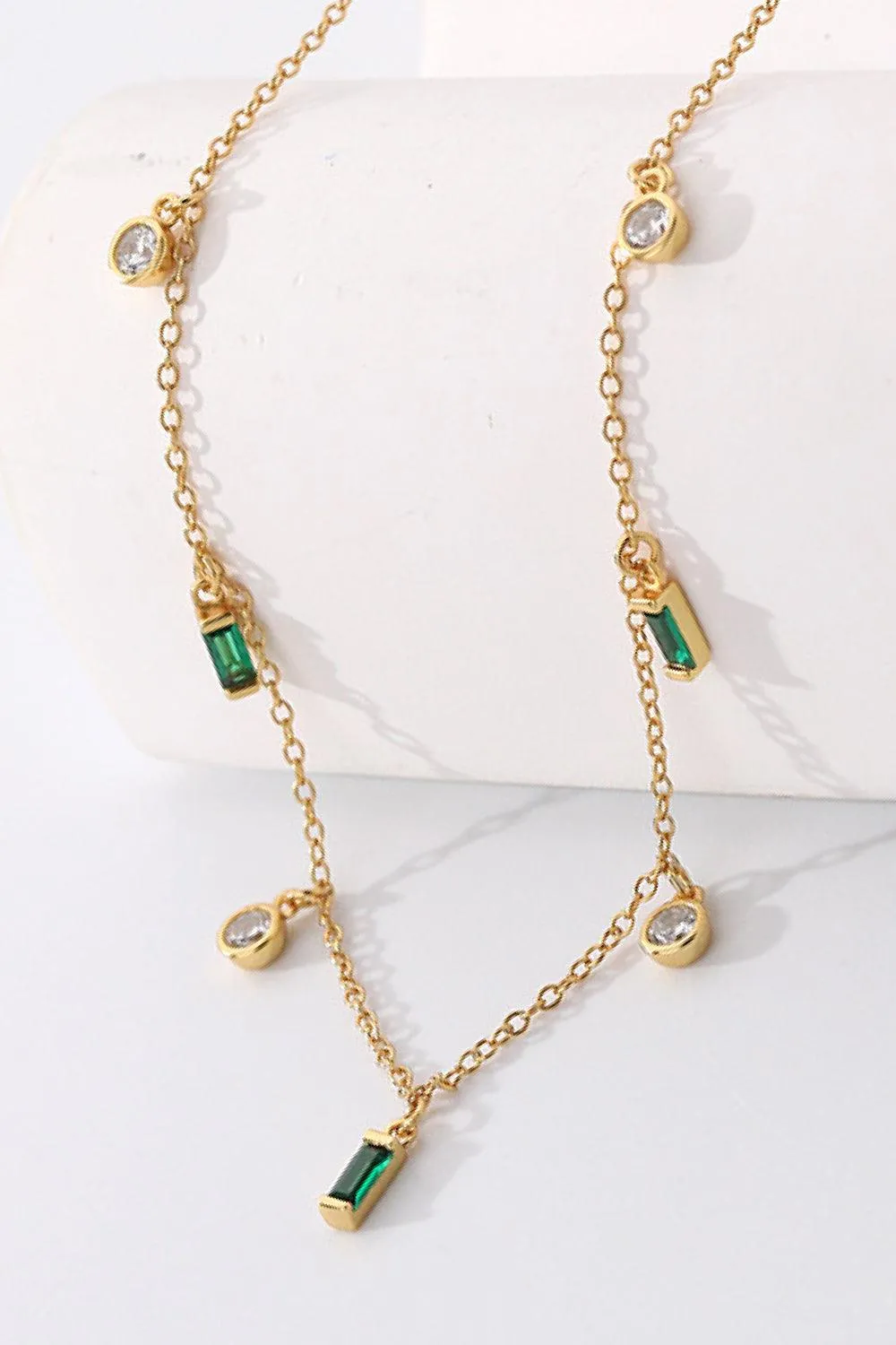 18K Gold Plated Multi-Charm Chain Necklace