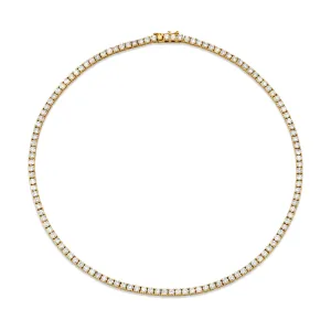 18k LH Classic White Diamond Tennis Choker