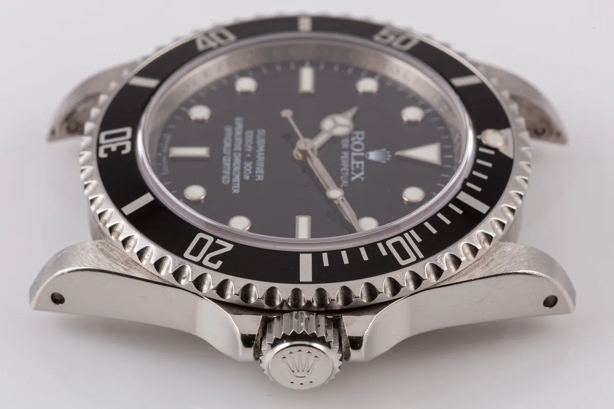 2008 Unpolished Rolex Submariner 14060M 4 Line Dial with Box and Papers