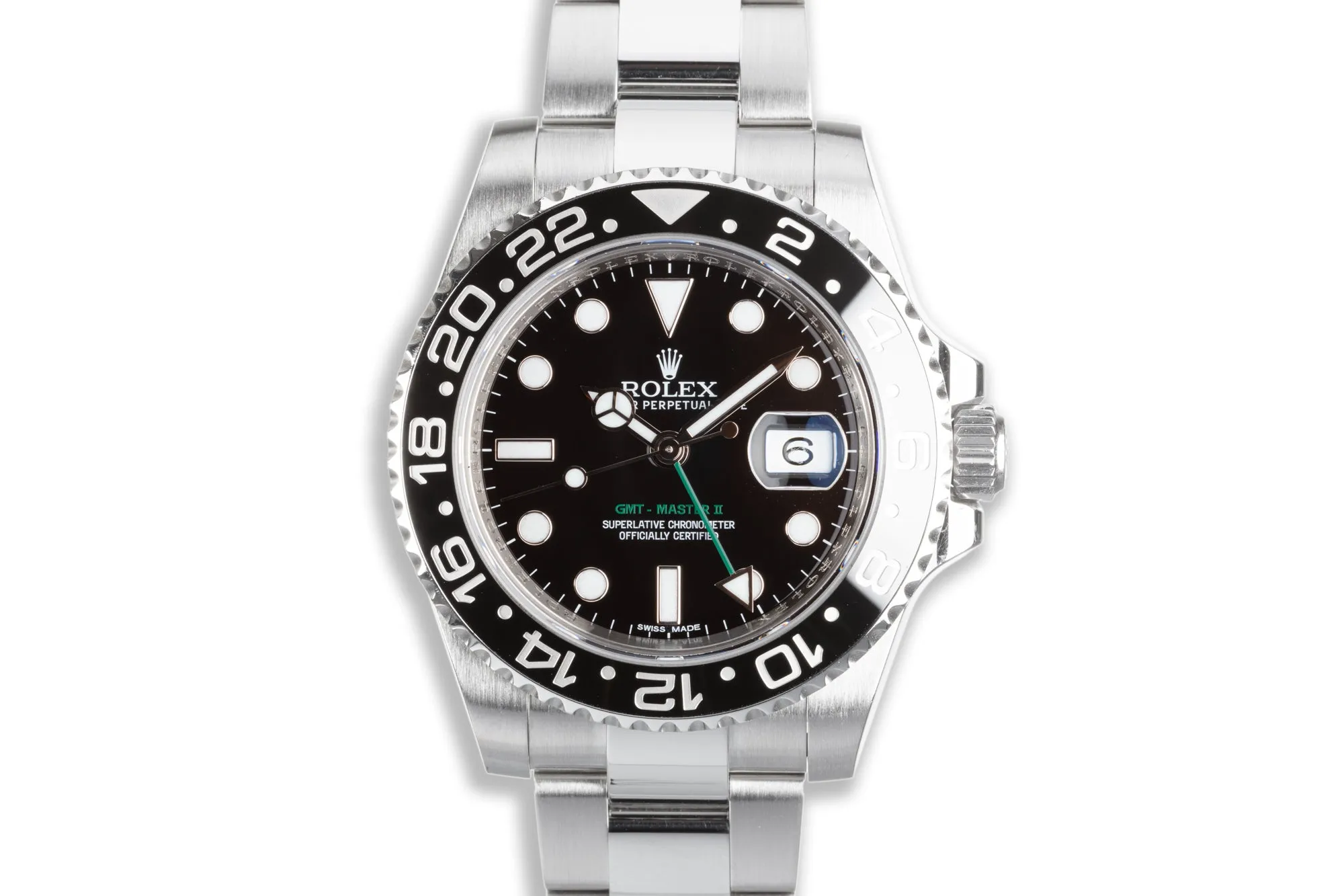 2014 Rolex GMT-Master II 116710LN Black Bezel with Box & Card