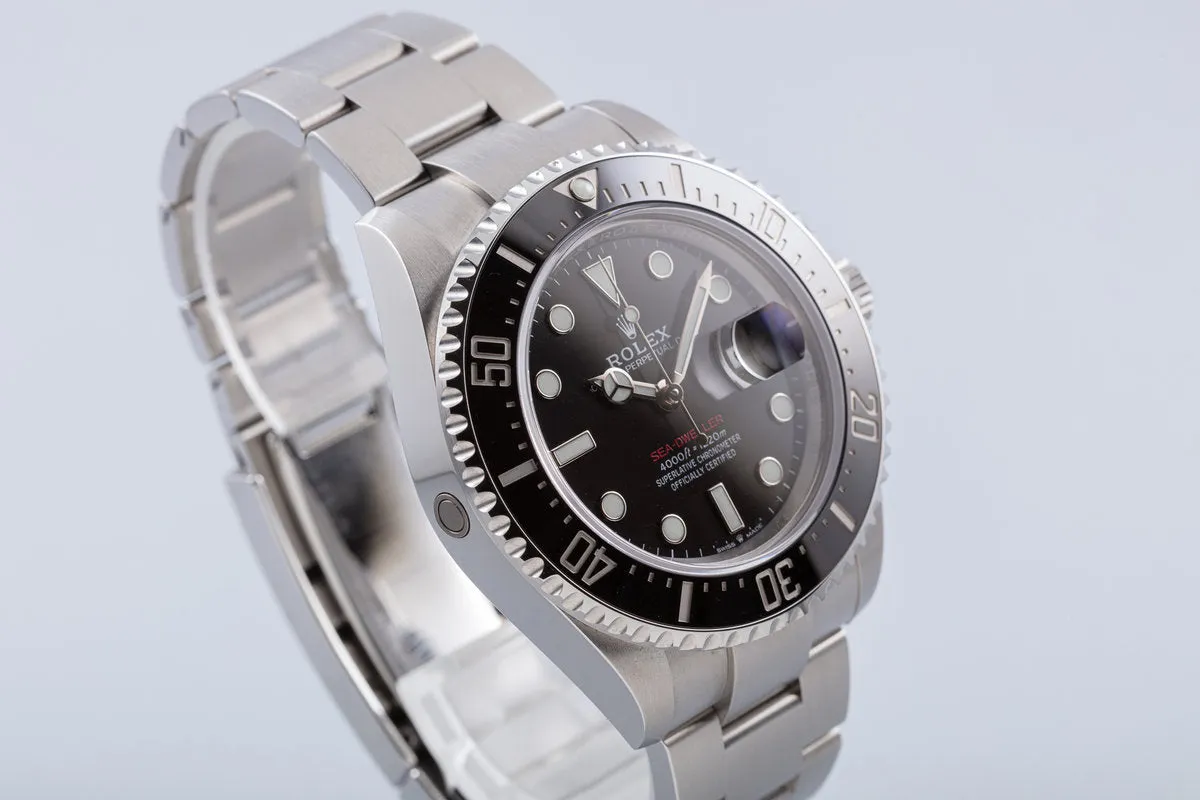 2020 Rolex 43mm Red Sea-Dweller 126600 with Box & Card