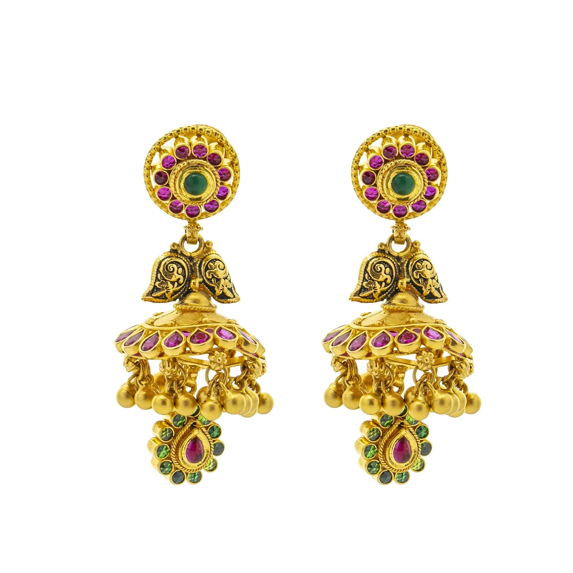 22K Gold Roshni Antique Jewelry Set