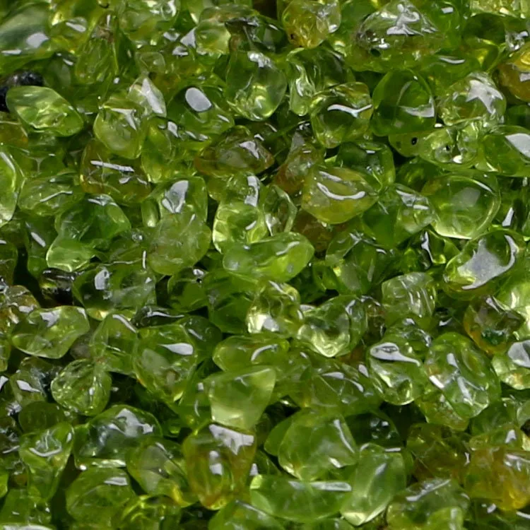 3.5oz Natural Peridot Olivine Green Fish Aquarium Gravel Vase Filler Gems Rocks Pebbles Stones For Jewelry Decor Chips Decoration Supplies