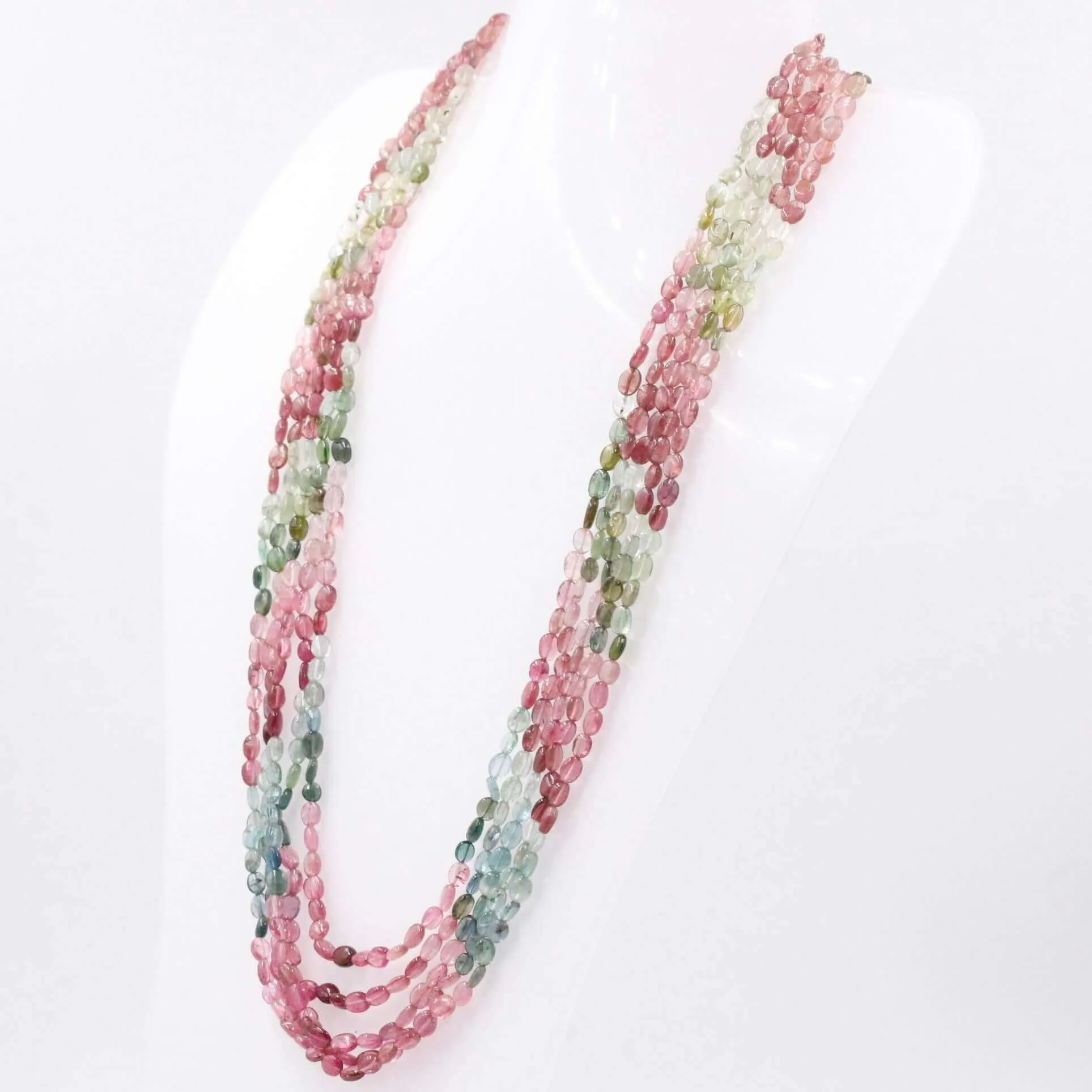 5 Strand Necklace Tourmaline Necklace Natural Gemstone Gemstone Necklace Layered Necklace Tourmaline Necklace SKU 6143265