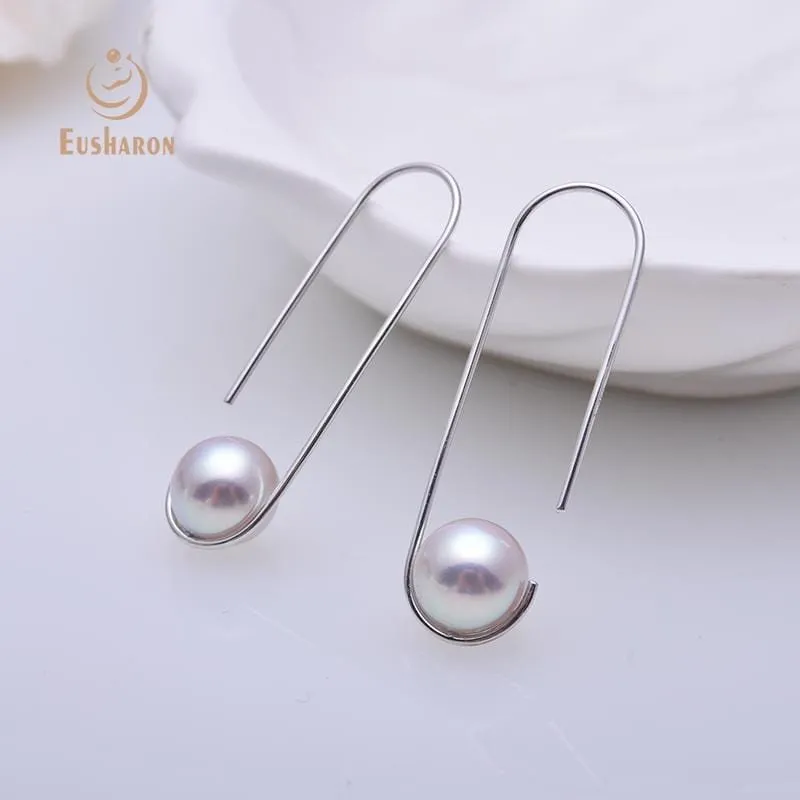 8-8.5mm Matama Akoya Pearl 18K Earrings