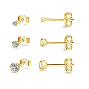 925 Sterling Silver Tiny Studs for women