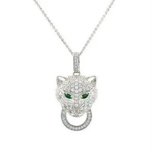 Abella CZ Panther Fashion Pendant