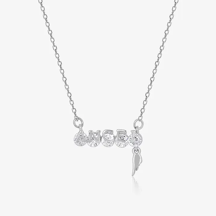 Angel CZ Studded Chain Locket