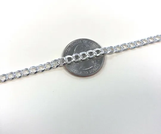 Anklet Bracelet 925 Sterling Silver for Women / Silver Anklet Bracelet 9" Inches / Everyday Jewelry For Womens / Pulsera para Pie en Plata Tobillera