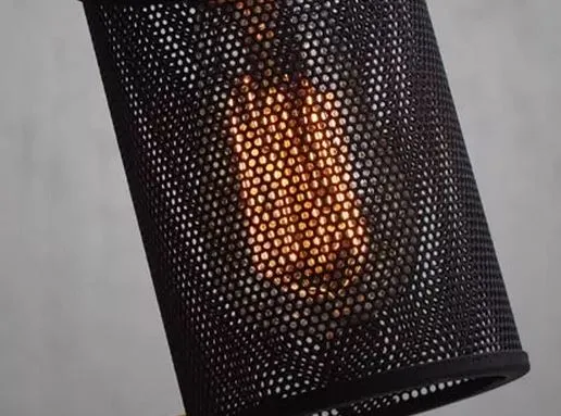 ANSELM Perforated Metal Barrel lamp