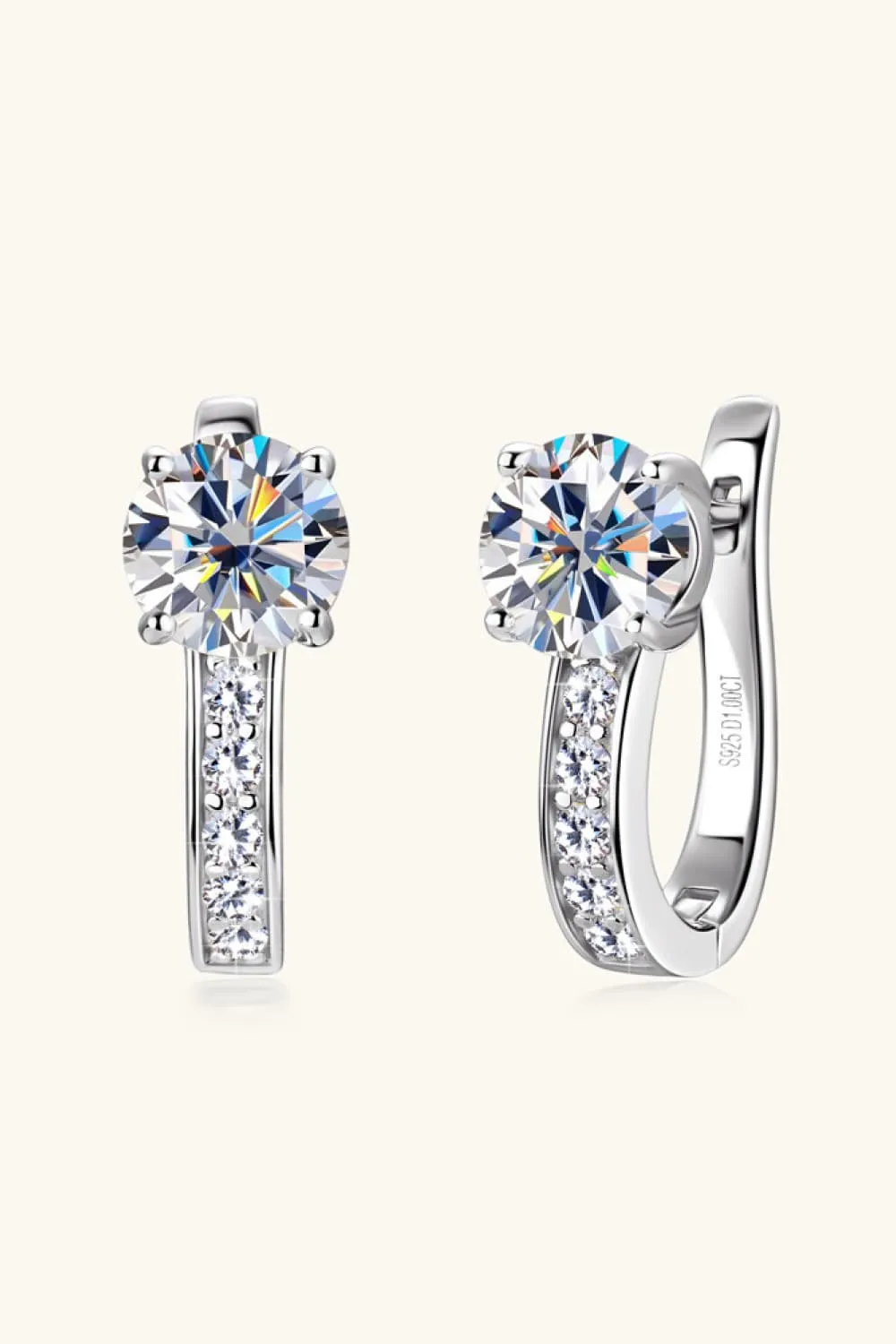 *APP EXCLUSIVE* 2 Carat Moissanite 925 Sterling Silver Earrings