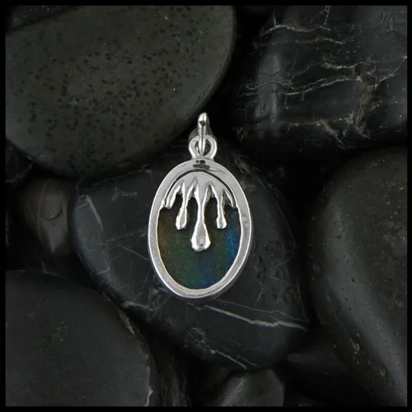 Azurite Malachite Drip Pendant