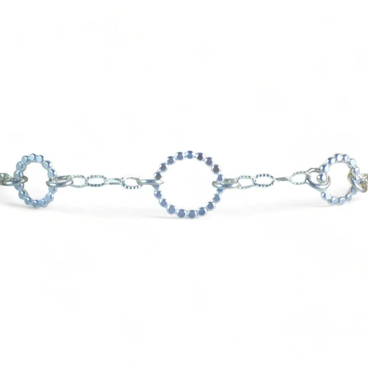 Beaded Floating Bracelet - sterling silver