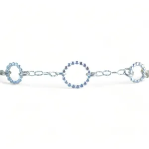 Beaded Floating Bracelet - sterling silver