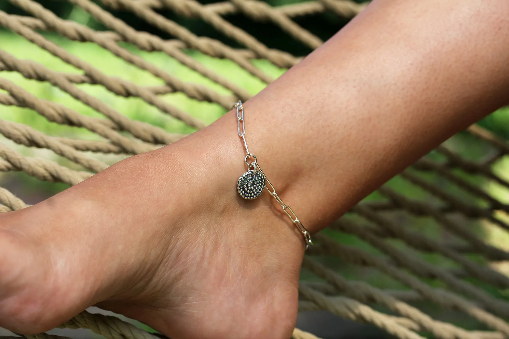 Beaded Spiral Anklet