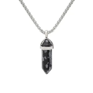 Black Obsidian Pendant Necklace