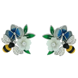 Blooming Blue Earrings