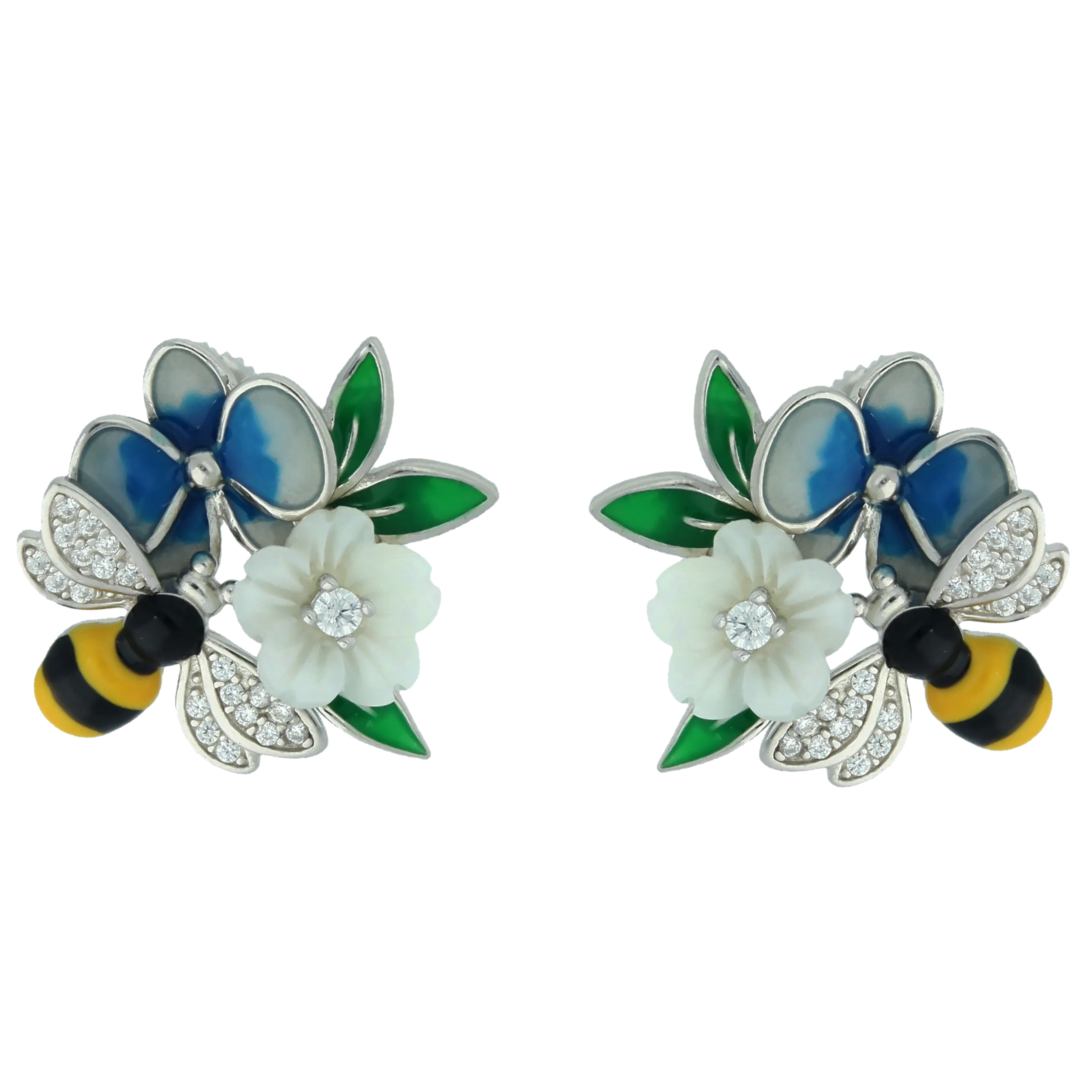 Blooming Blue Earrings