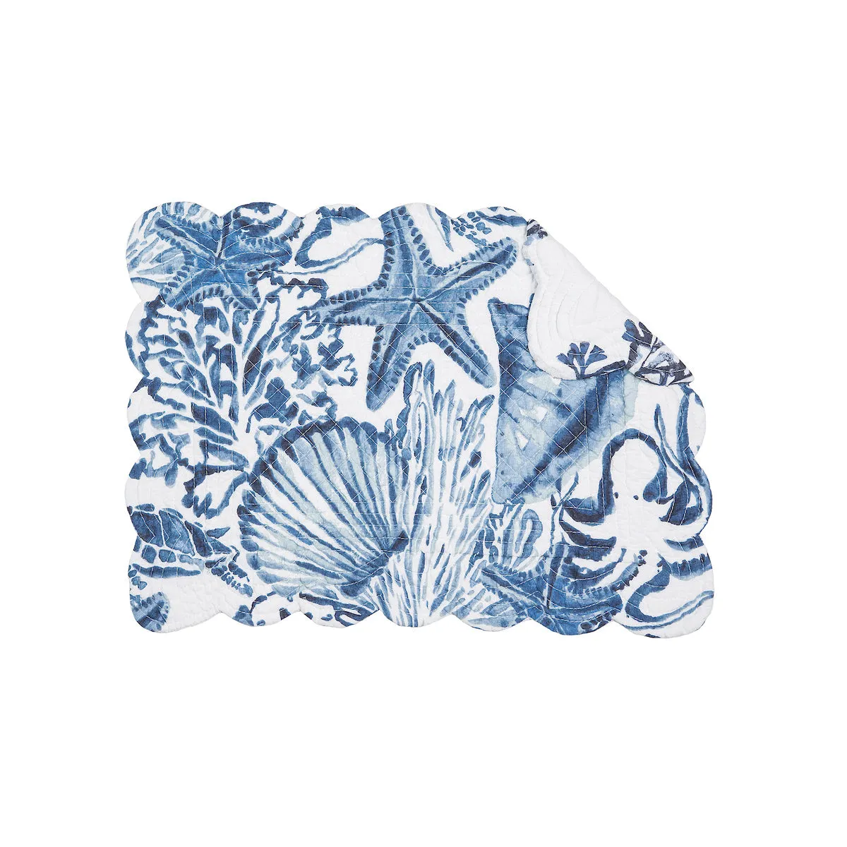 Blue Coast Shells Table Linens