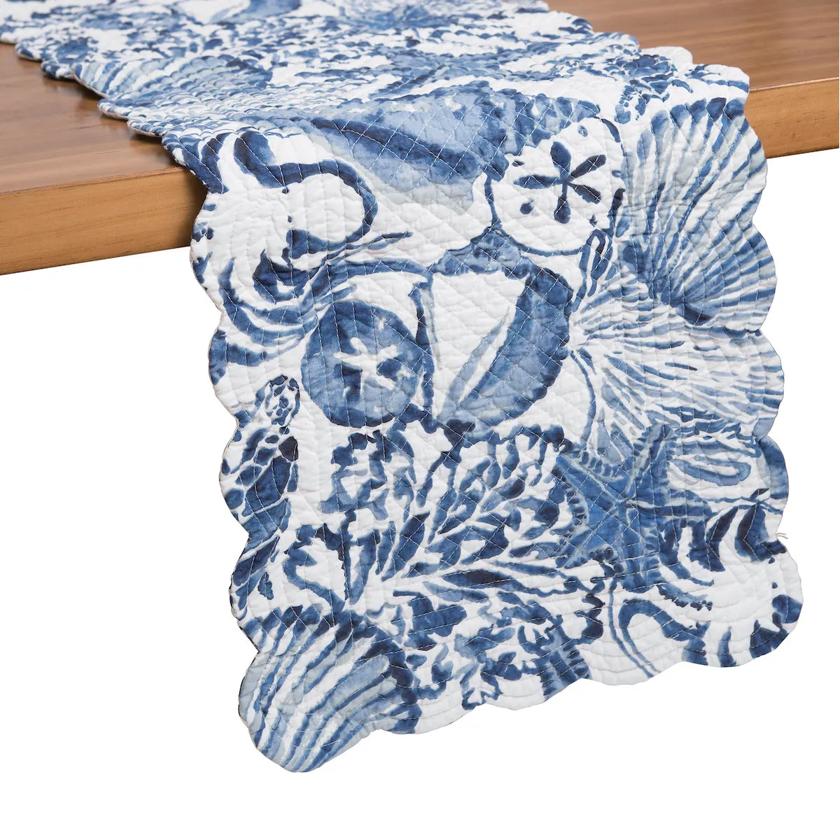 Blue Coast Shells Table Linens