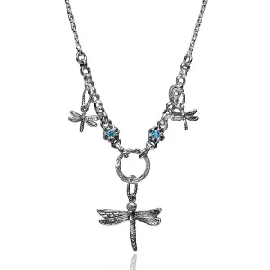 Bluenoemi Sterling Silver Dragonfly Pendant for Woman