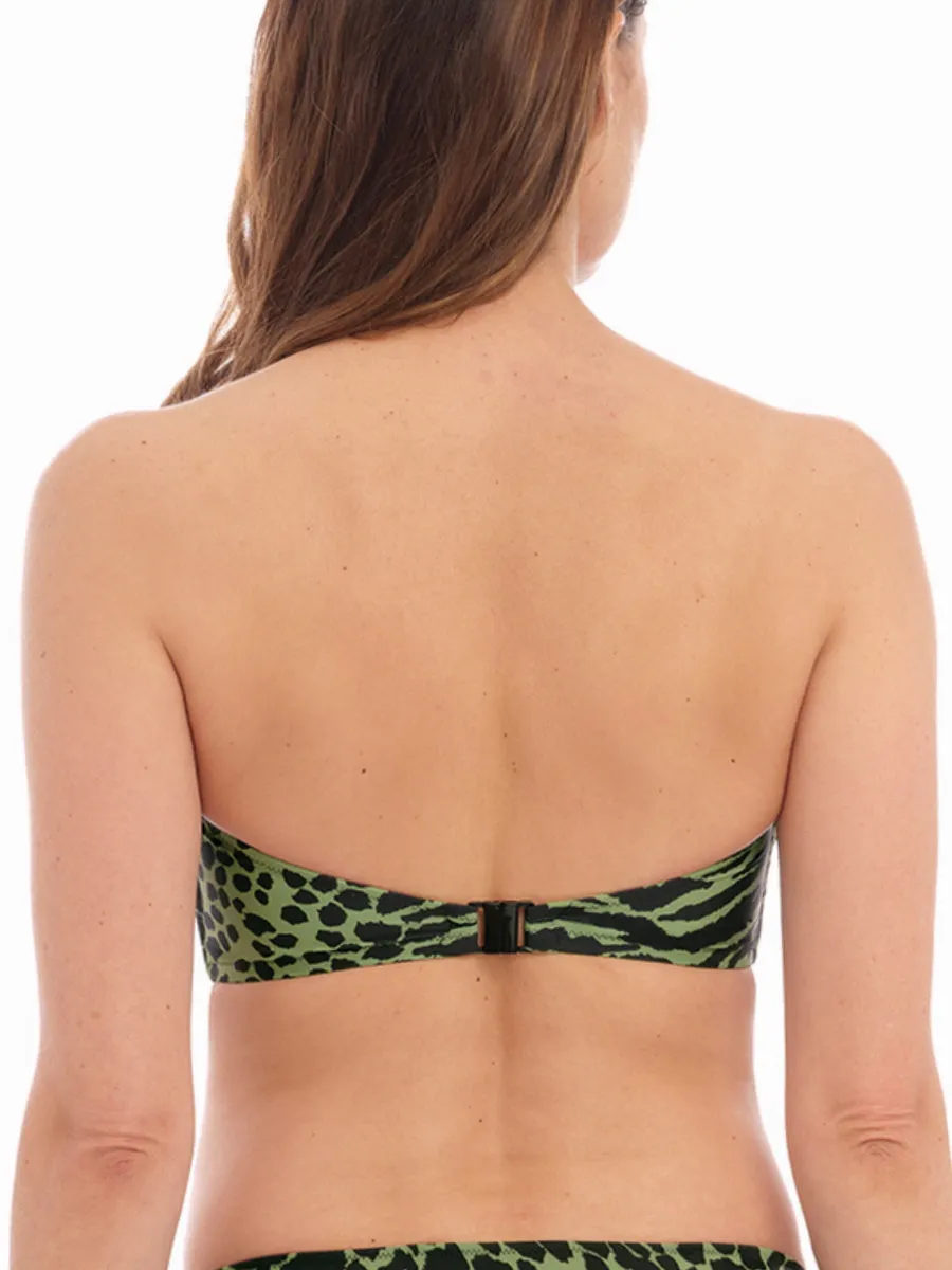 Boa Vista Twist Bandeau Bikini Top - Peridot