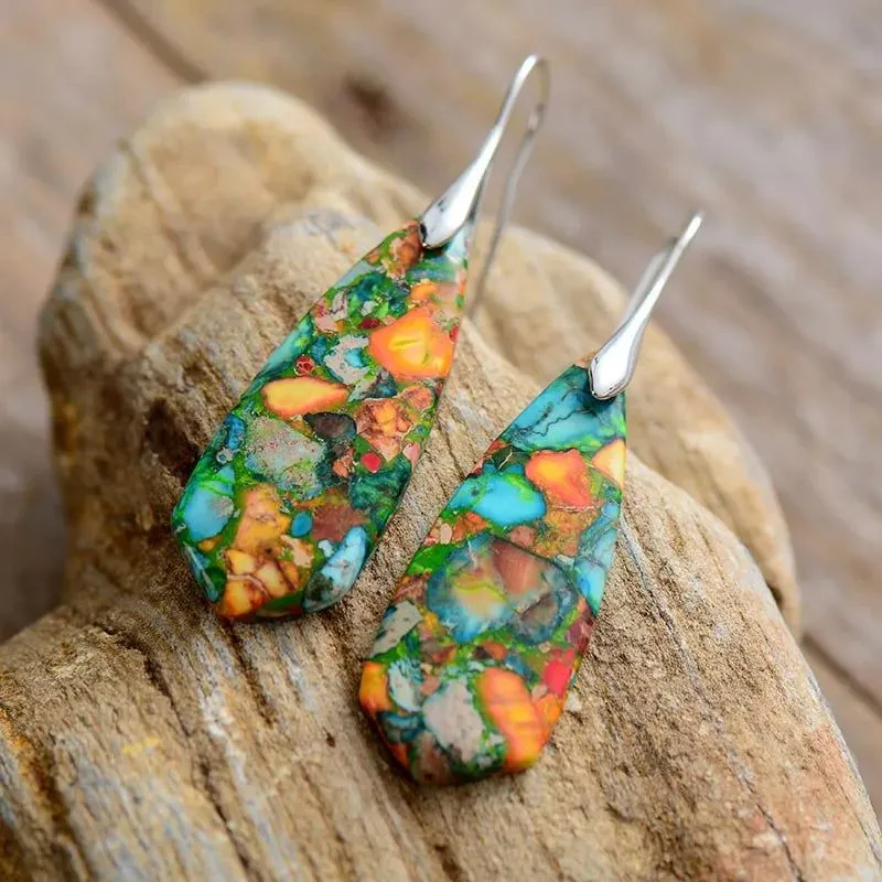 Bohemian Jaspers Earrings Collection