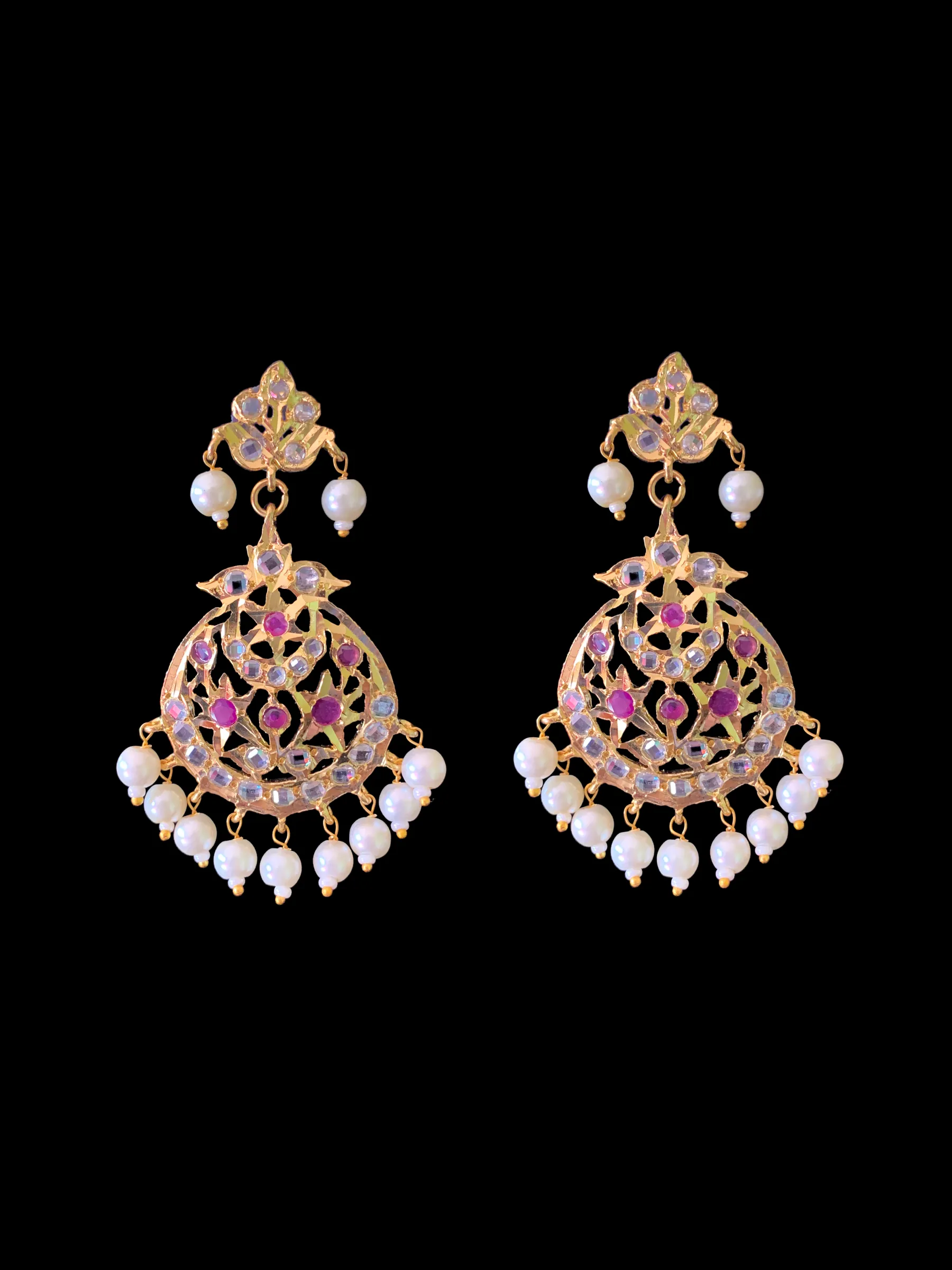 BR94 Neema bridal Hyderabadi set in ruby (READY TO SHIP )