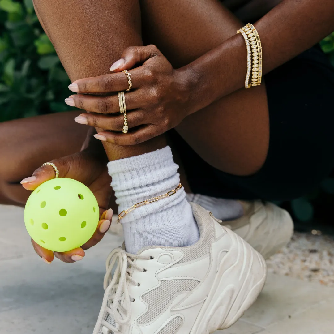 Carrie Paperclip Anklet