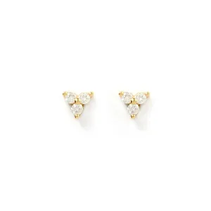 Cassia Stud Earrings - Stone