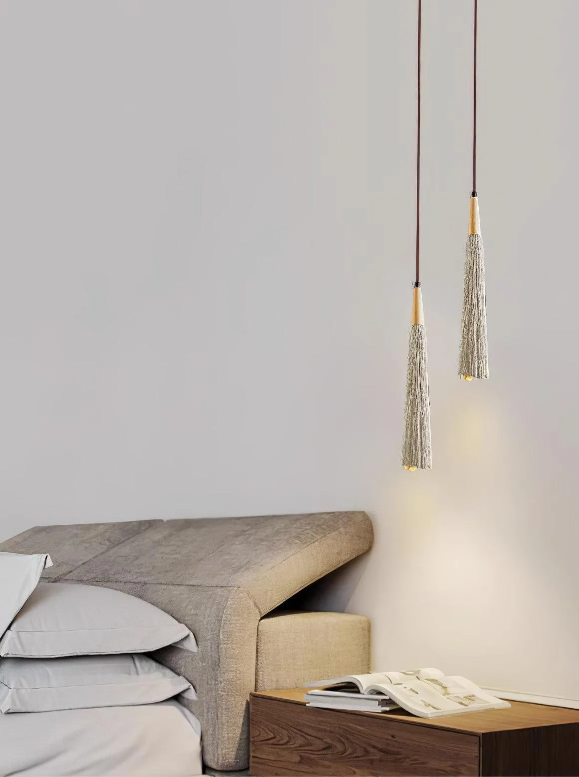 Concrete Pleated Pendant Lamp