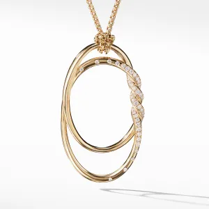 Continuance Pendant Necklace with Diamonds in 18K Gold