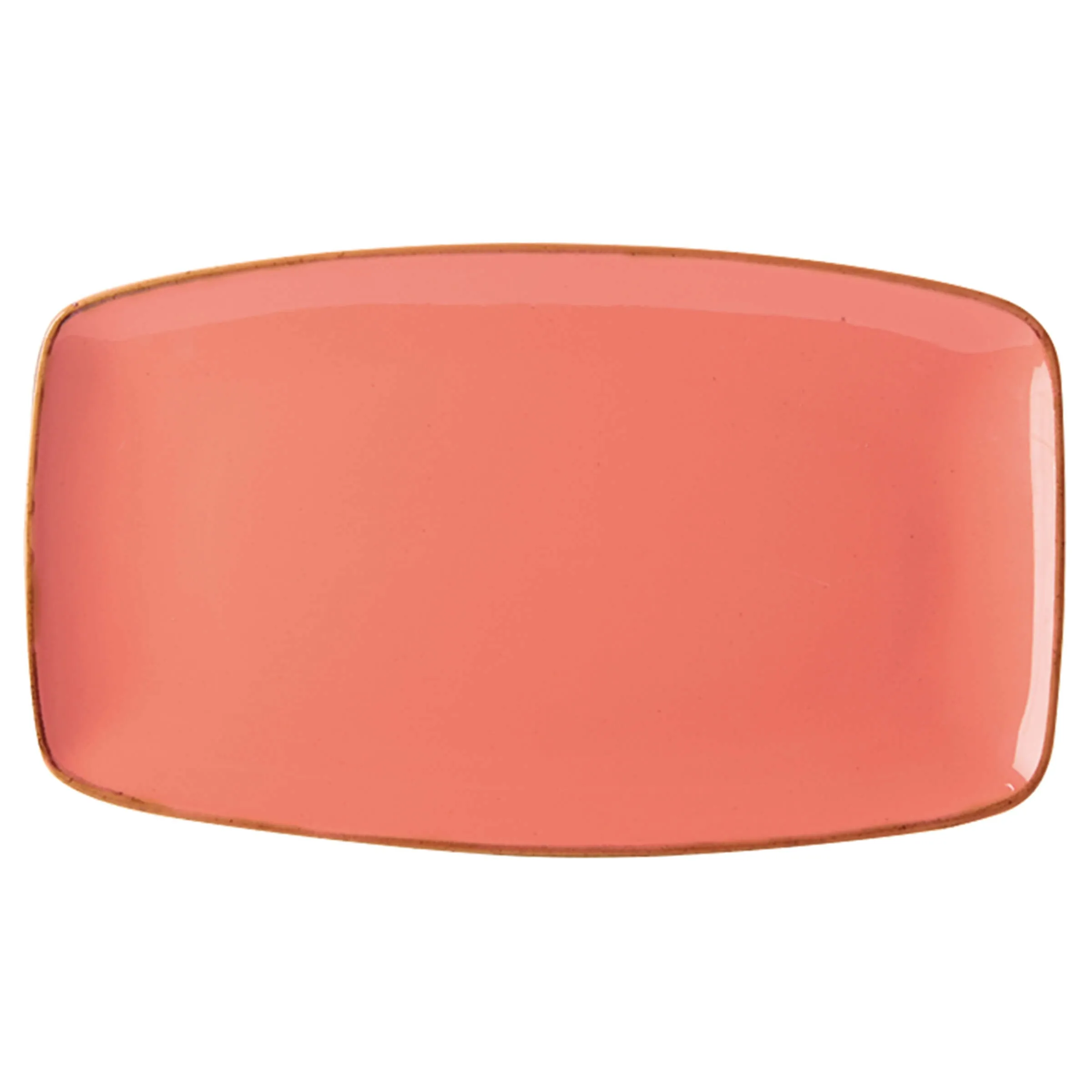 Coral Rectangular Plate 31x18cm/12"x7" - Pack 6