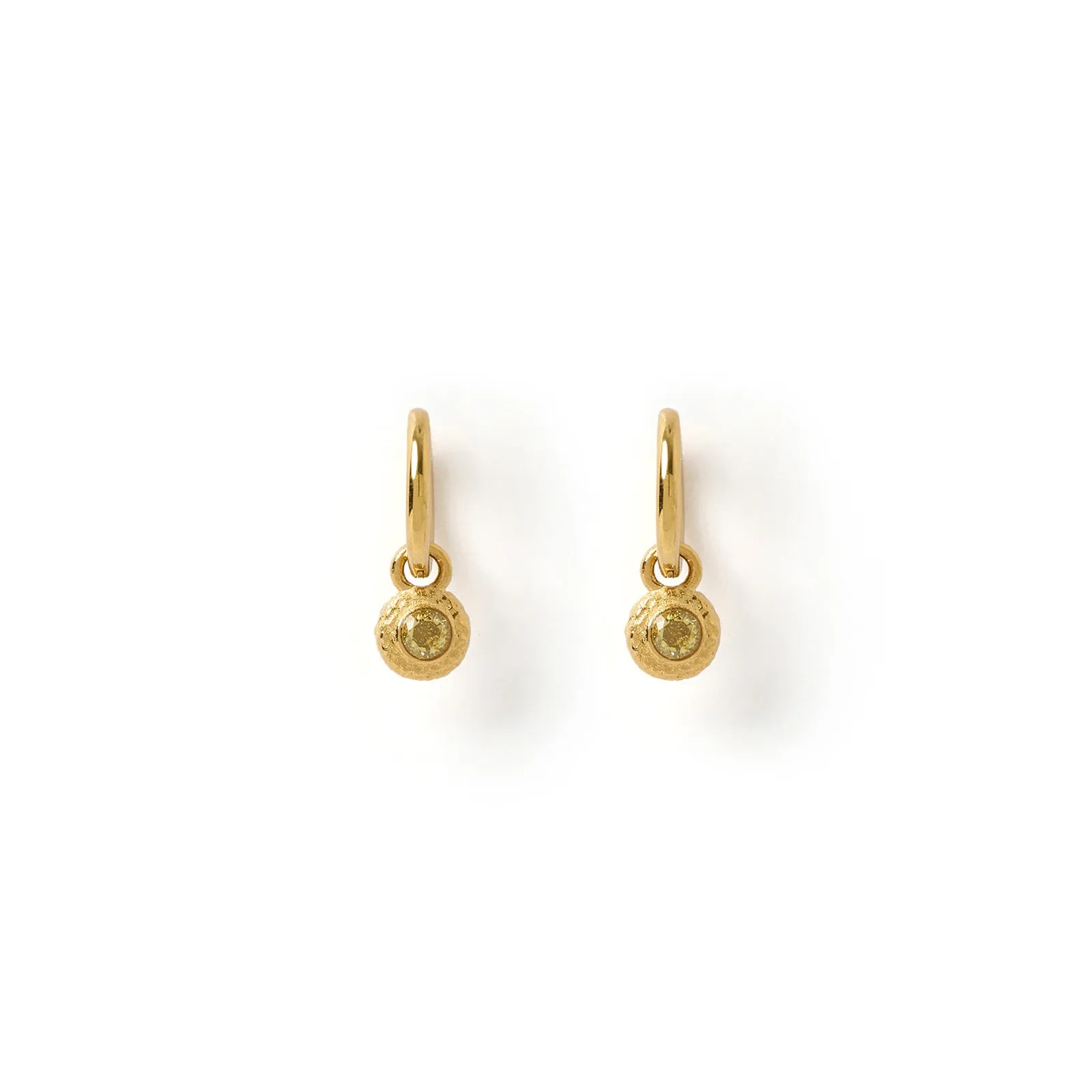 Crushed Birthstone Earrings