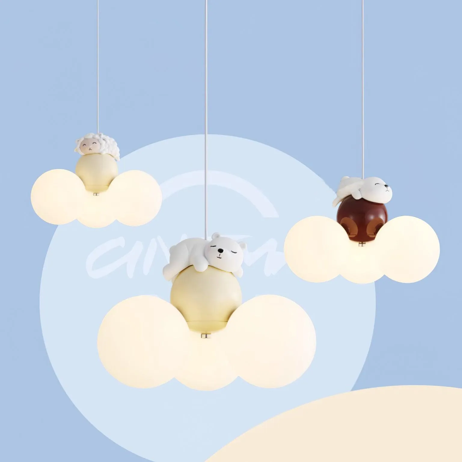 Cute Animal Pendant Lamp