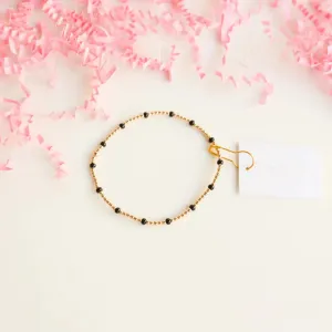 Dainty Poppi Bracelet in Black