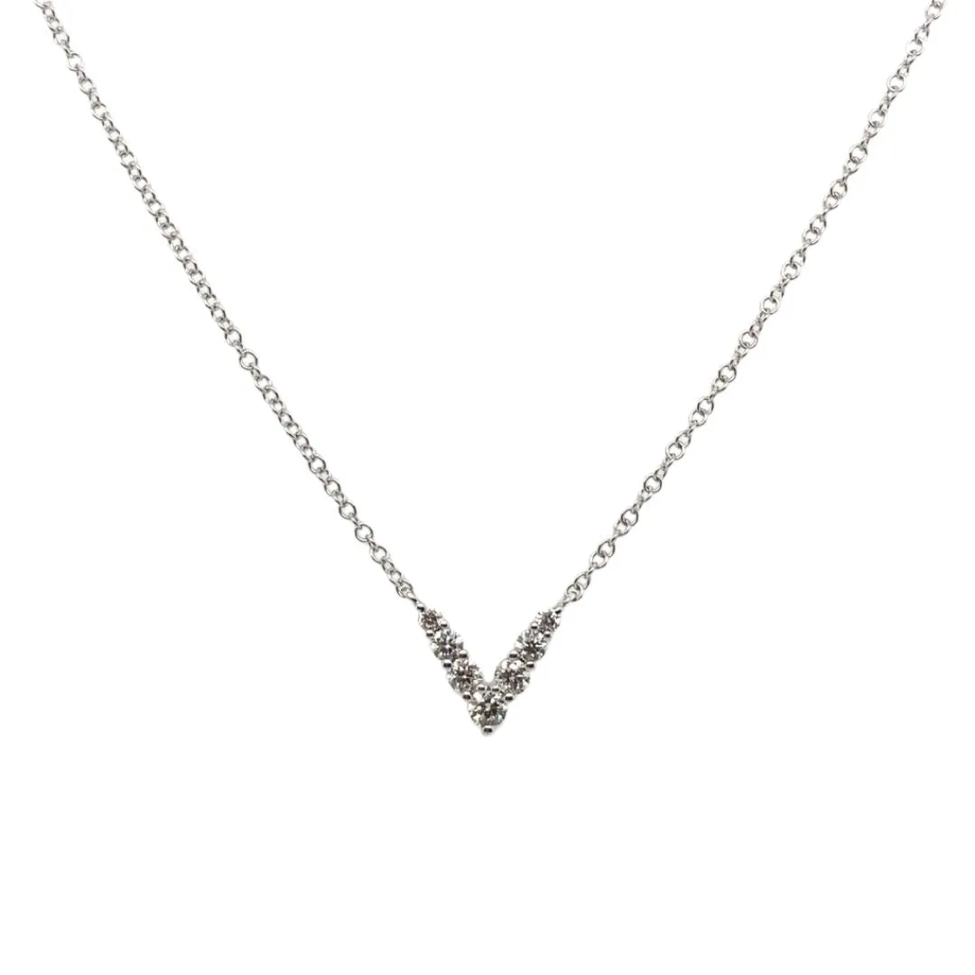 Diamond Down Arrow Necklace