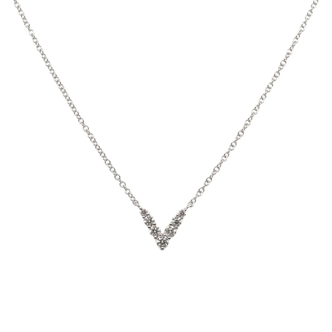 Diamond Down Arrow Necklace