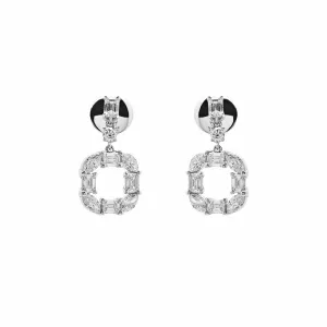 Diamond Square Cut-Out Earrings