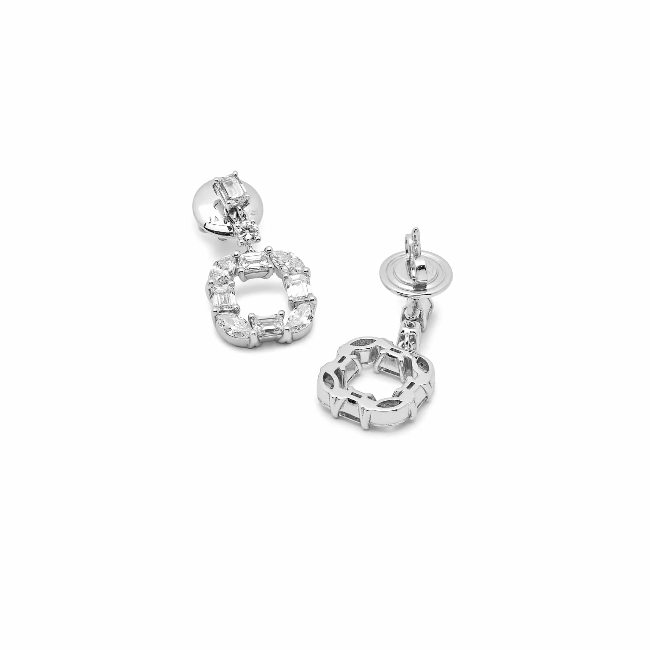 Diamond Square Cut-Out Earrings