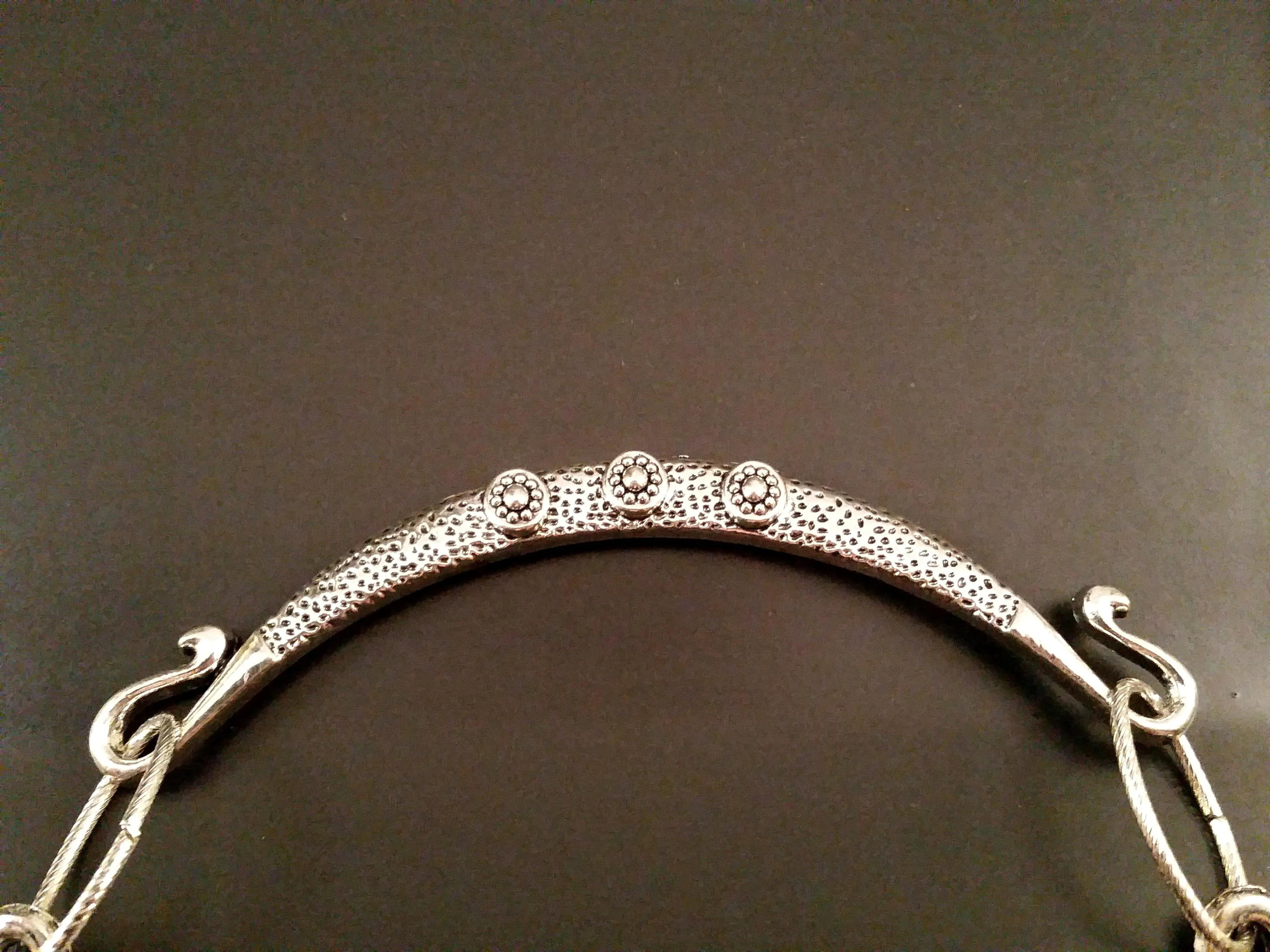 Dragon Choker Necklace Silver