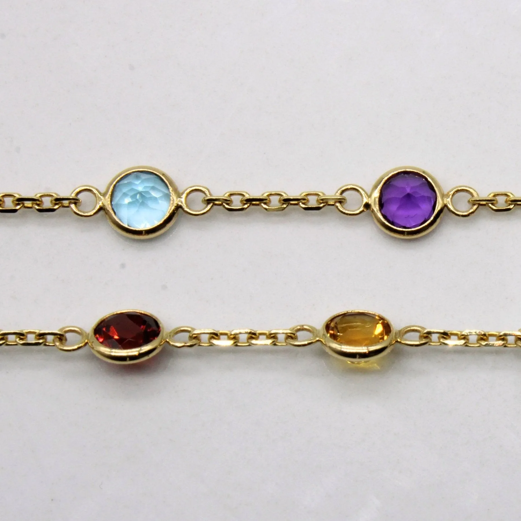 'Effy' Multi Gem Necklace | 9.00ctw | 18" |