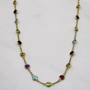 'Effy' Multi Gem Necklace | 9.00ctw | 18" |