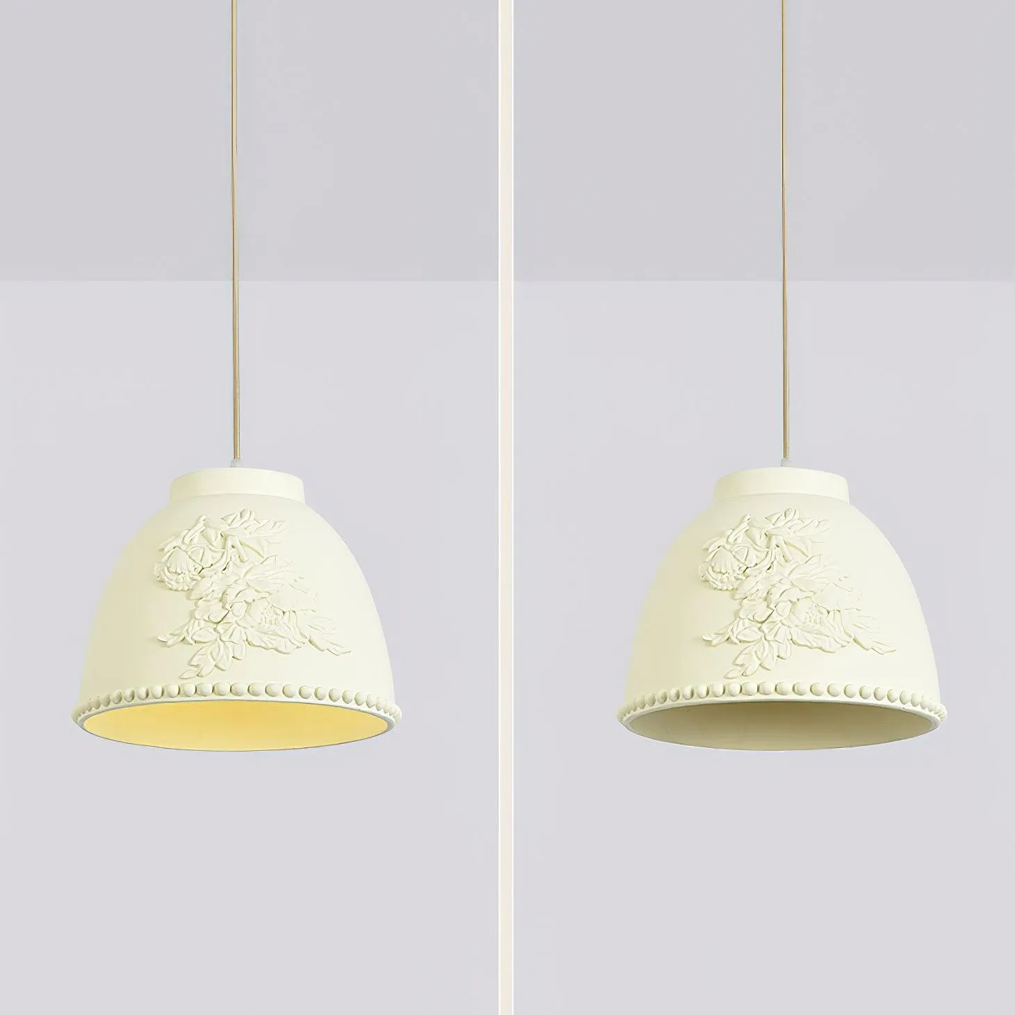 Embossed Flora Pendant Lamp