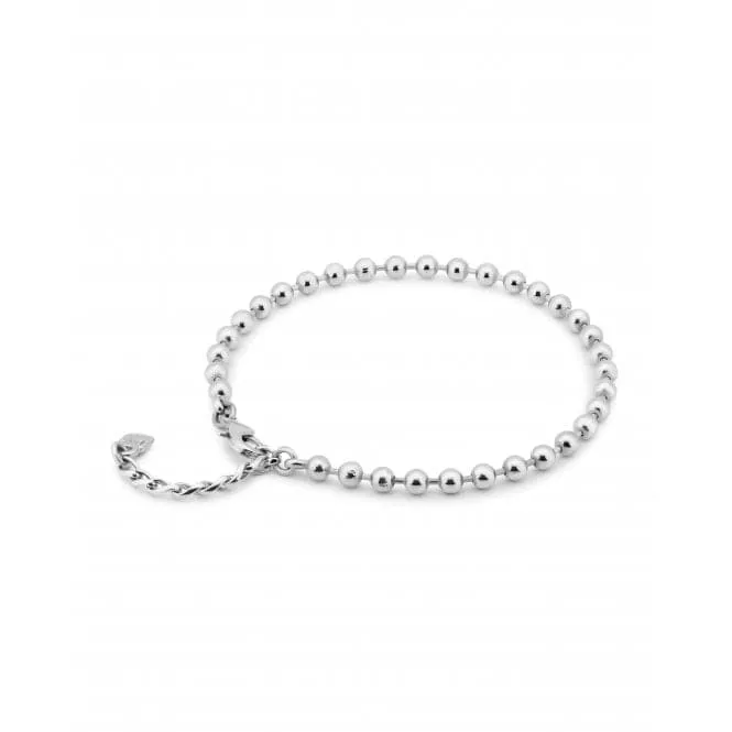 Emotions Silver Plated Elastic Anklet Ball Fittings Anklet TOB0030MTL000