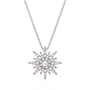 Estella Starburst Necklace | 925 Sterling Silver