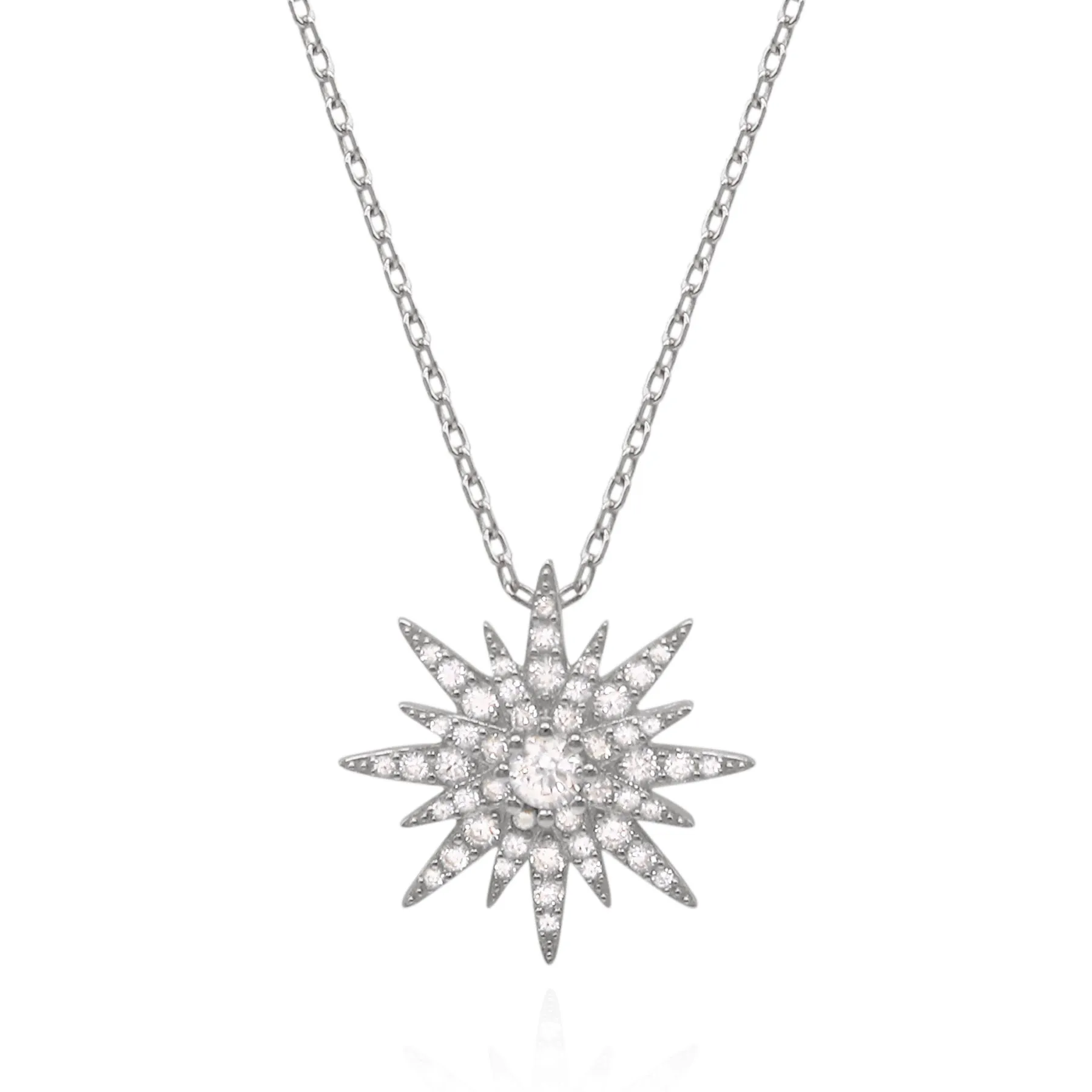 Estella Starburst Necklace | 925 Sterling Silver